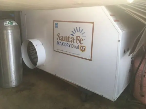 Santa Fe Max Dry, Dual XT - Impact155 Dehumidifier w/ pump & ducts