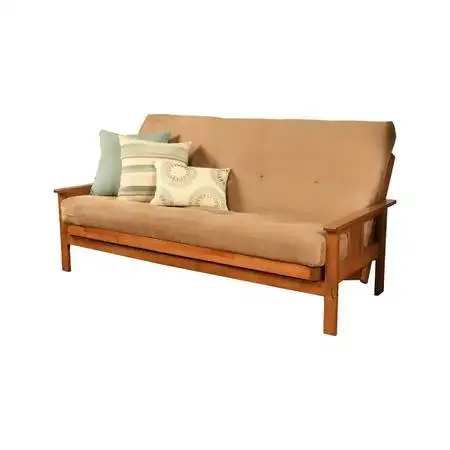 Full Size Oak Wood Frame Futon