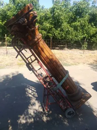 Wood pedestal