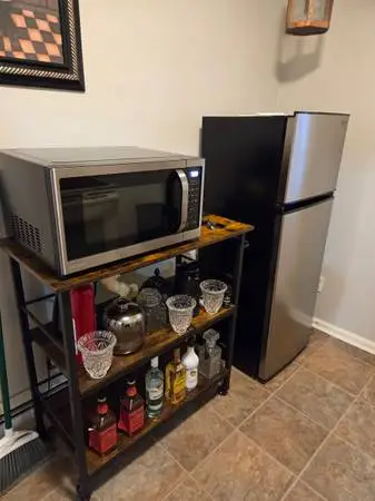 Microwave and Refrigerator