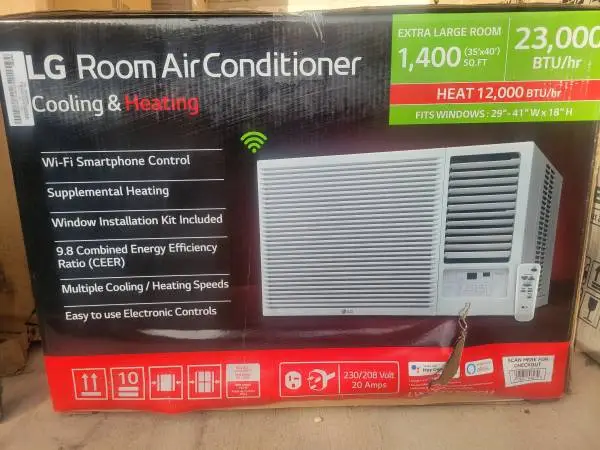 Brand new LG 23000 BTU window air conditioner with heat
