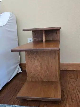 Scandinavia Design Wood Castle Mid-Century End Table