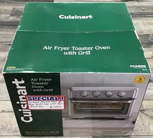Cuisinart Stainless Steel Air Fryer Toaster Oven With Grill Brand New