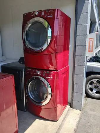 Maytag red extra power front load washer and gas dryer