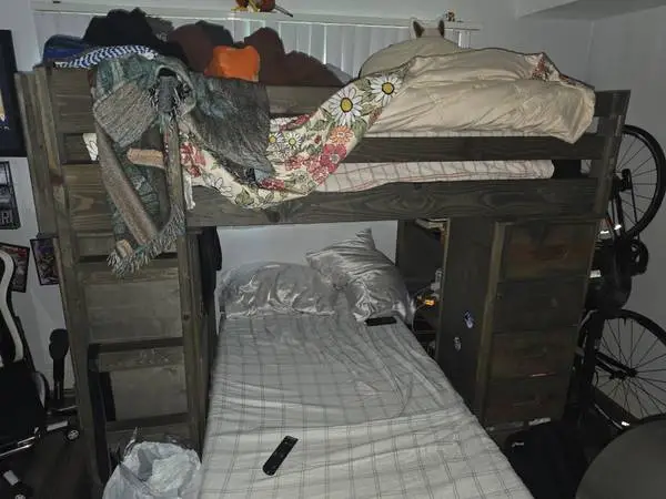 Twin size Loft Bed with Stairs & Drawers