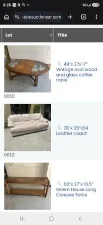FREE FURNITURE TODAY IN EAGLE RIDGE- leather sofa / table/ more