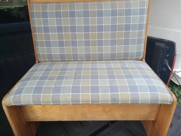 Space Saver Under Seat Storage Bench Upholstered With Solid Wood Frame