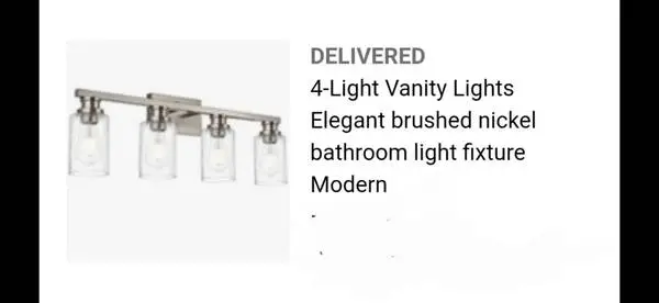 Make offer /ceiling fan brushed nickel / brushed nicke light fixtures