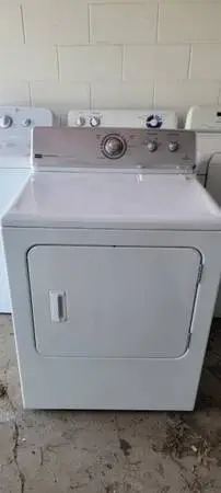Super Capacity Electric Maytag dryer comes with a 60 day warranty