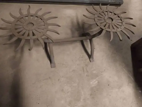 FARM IMPLEMENT COFFEE TABLE-Calls Only