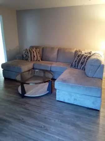 Megginson 2-Piece Sectional with Chaise & Coffee Table - Like New!