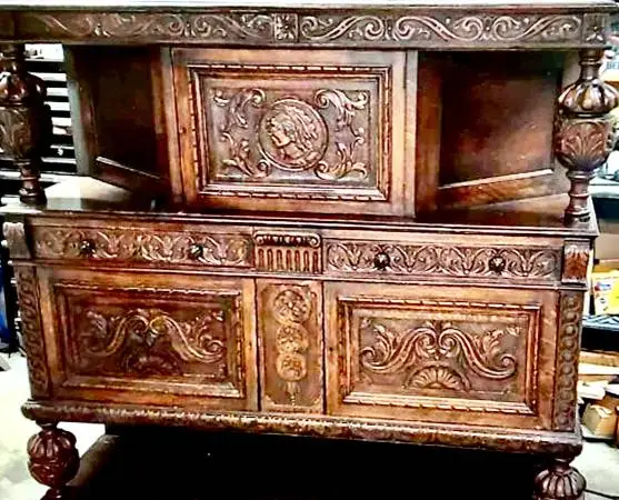Antique and mid century pieces of furniture