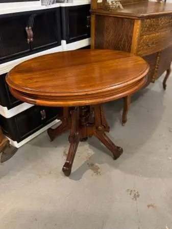 Antique Oval Parlor Table