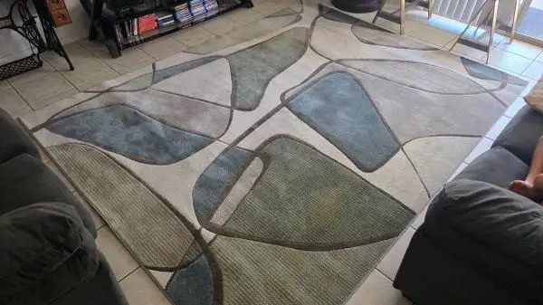 Essentials Rug Cologne Modern Abstract Blue & Green