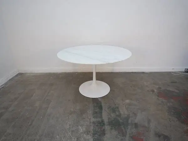 Round Faux Marble Dining Table $599.00  47.25 D x 30 H