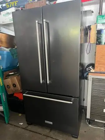 Kitchenaid Black Stainless Steel Refrigerator as new