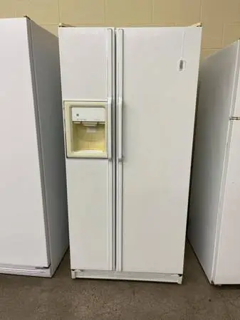 Ge side by side refrigerator whith ice and water has been tested works great in