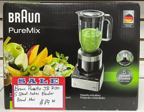 Braun PureMix JB 7130 5 Speed Modes Blender Brand New