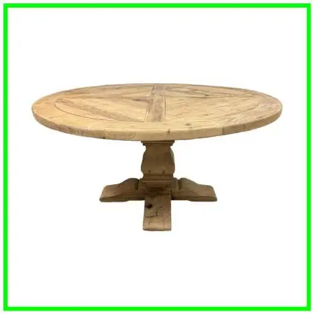 Timothy Oulton For Restoration Hardware Salvaged Wood Trestle Round Di