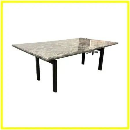 Le Corbusier Lc6 Tube D’avion Base + Bespoke Granite Top Dining Tabl