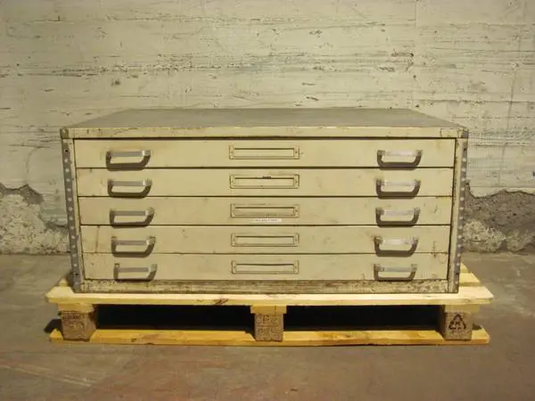 Metal flat file map cabinet 5 drawers 41 x 29 x 17.5h (3, price EACH)