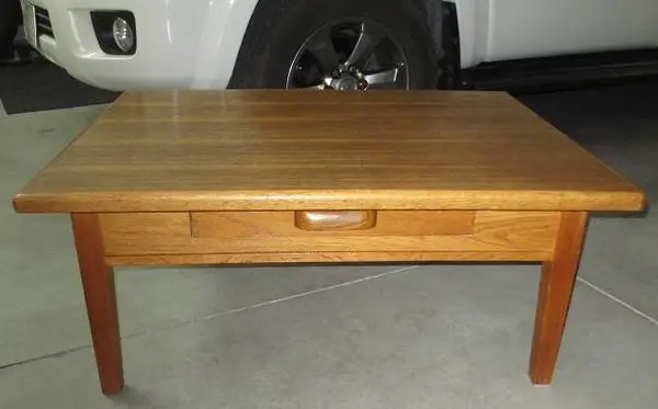 COFFEE TABLE/ANTIQUE LIBRARY TABLE