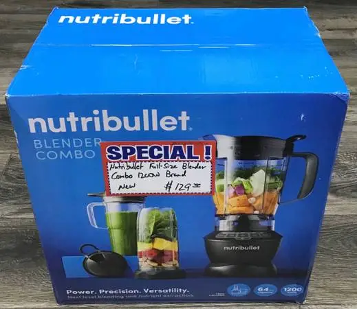 Nutribullet Full-Size Blender Combo 1200W Brand New
