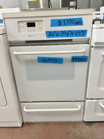 Maytag Single Wall Gas Oven In White, CWG3100AAE 29 24 Inch 999852