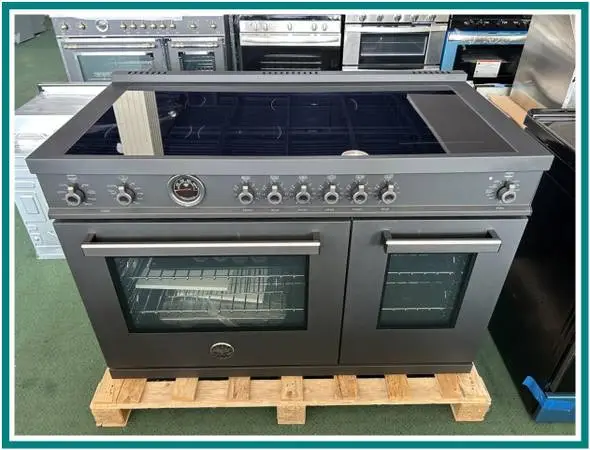 Bertazzoni Professional Series 48 In. Induction Range- Black Carbonio