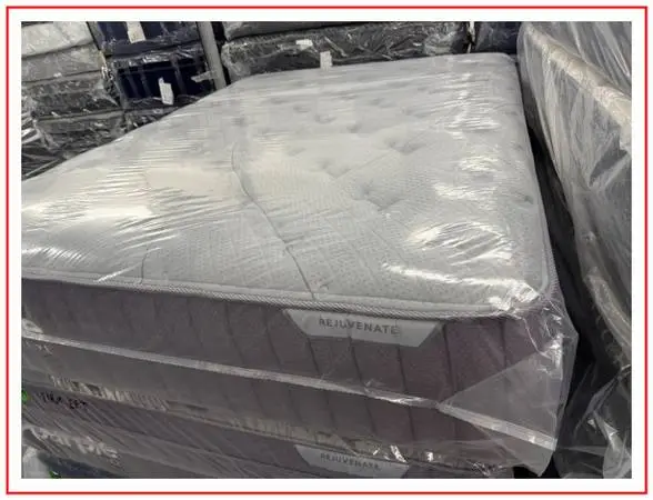 QUEEN SIZE PURPLE LUXE REJUVENATE MATTRESS & BOX SPRING BED SET