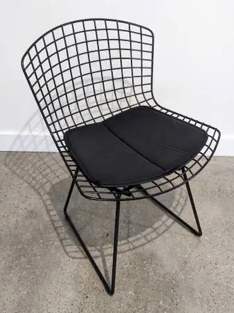 Authentic Knoll Bertoia Outdoor Side Chair PROJECT Black Powdercoat
