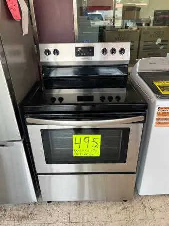 Range glass top30 inch electric Warranty delivery call/text