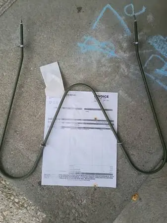 Oven bake element