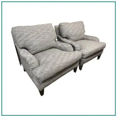 Crate & Barrel Essex Armchairs, Pair