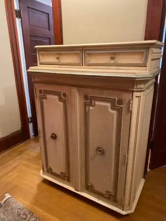 Bedroom Head Board and Tall Dresser