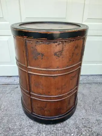 UTTERMOST DRUM TABLE, END TABLE OR DRINKS TABLE