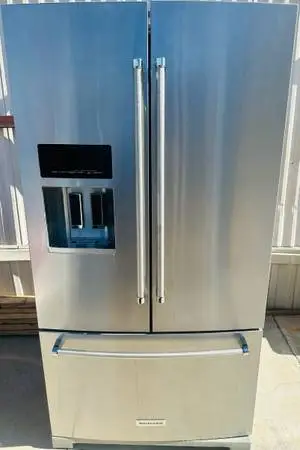 KitchenAid 26.8 cubic-foot standard-depth French door refrigerator in stainless
