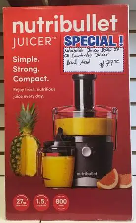 Nutribullet Juicer 800W 27oz Countertop Juicer Brand New