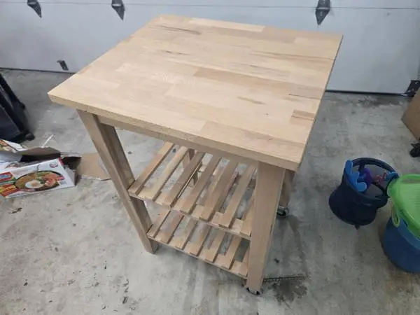 *** Solid wood kitchen cart ***