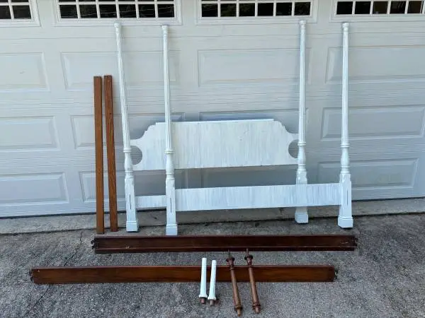 Four post bed frame