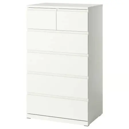 Chest of Darwers 6 Drawer Dresser White
