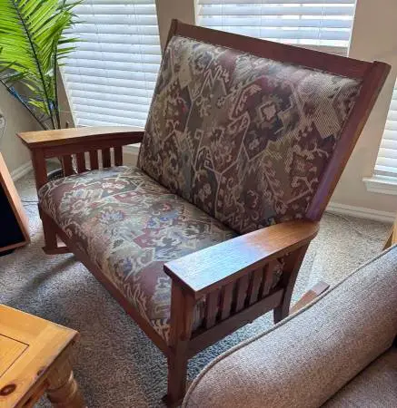 Love Seat Mission Style Rocker