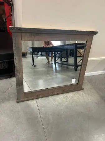 Rustic brown wall mirror-New 39x31