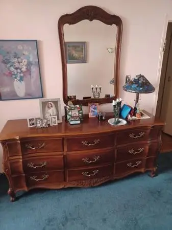 Brown Solid Wood Dresser