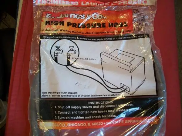 New Clothes Washer High Pressure Fill Hoses, $5.00 each