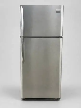 Frigidaire 18.1 Cu Ft Stainless Top-Freezer Fridge — $150