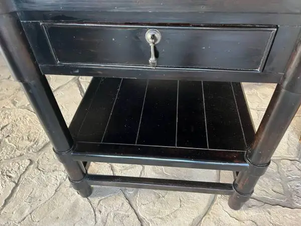 Heavy wood nitestand cabinet table OBO
