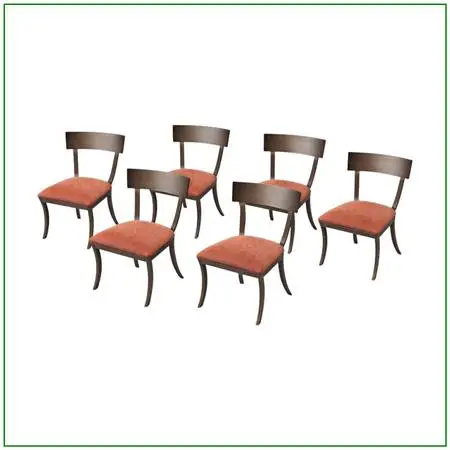 Design Institute Of America Klismo Dining Side Chairs, Set Of Six. Est