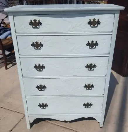 Antique Solid Wood Chest of Drawers