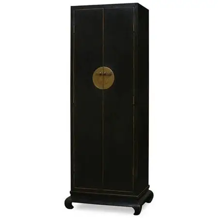 Ming Two-Door Tall Cabinet With Three Removable Shelves Inside
